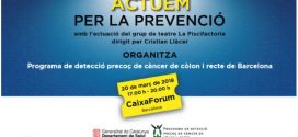 20 de març: Jornada per la prevenció del càncer de còlon i recte