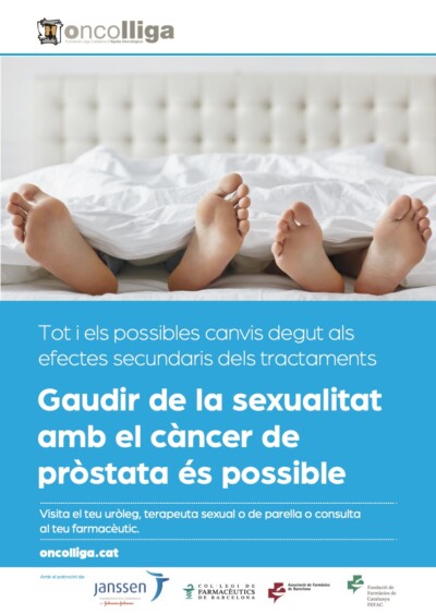 Cartell de la campanya de difusió del càncer de pròstata.