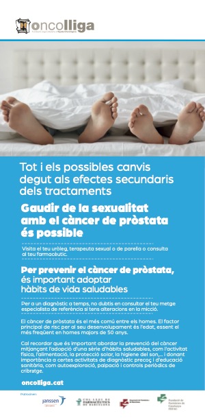 Flyer de la campanya de difusió del càncer de pròstata.