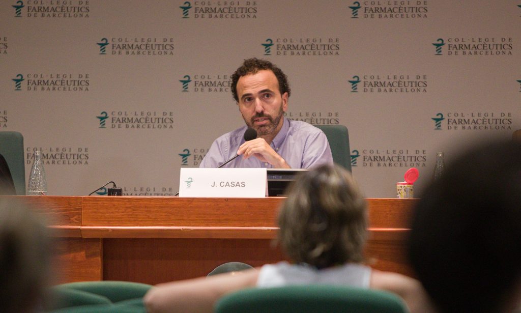 El president del COFB, Jordi Casas, durant la seva intervenció presentant l'Informe de Presidència. 