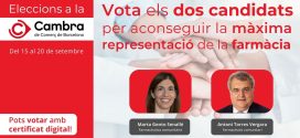 El COFB anima als farmacèutics/ques a votar a les eleccions de la Cambra de Comerç de Barcelona per aconseguir la màxima representació de la farmàcia