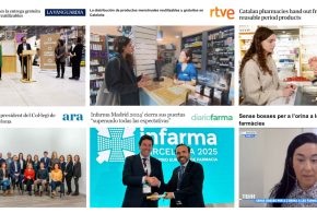 Març i abril: Inici de la distribució de productes menstruals a les farmàcies, les eleccions al COFB i la celebració d’Infarma Madrid 2024, temes més destacats als mitjans